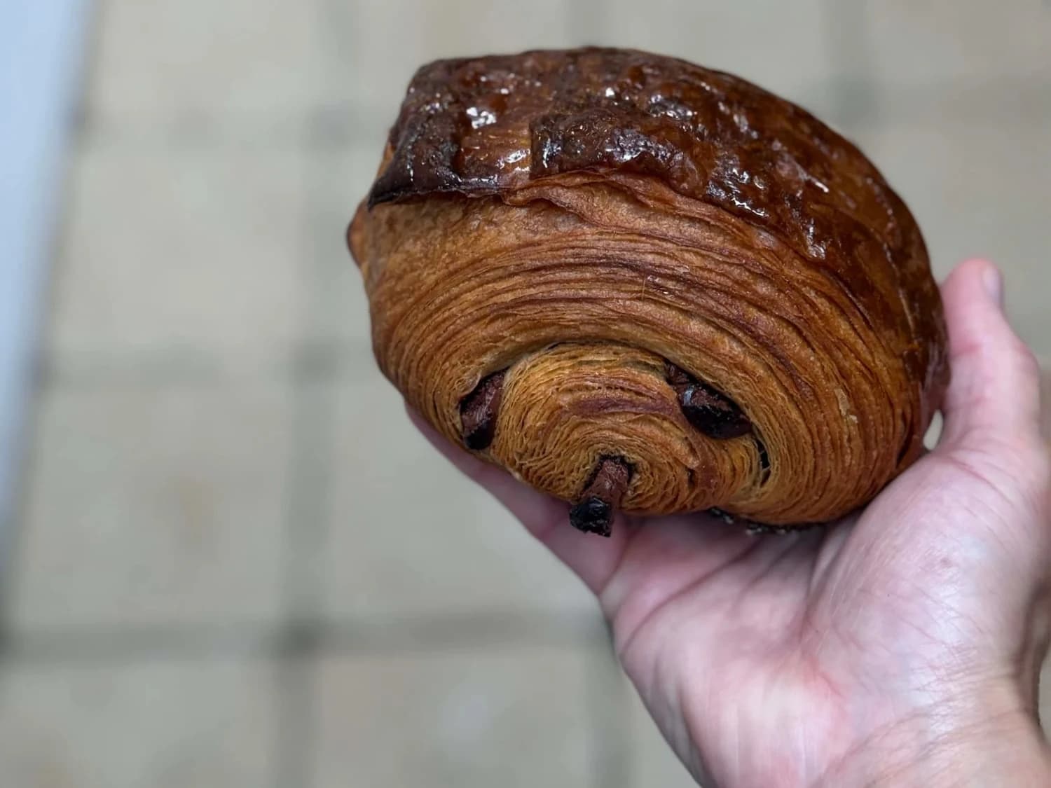 folhado de chocolate brasileiro