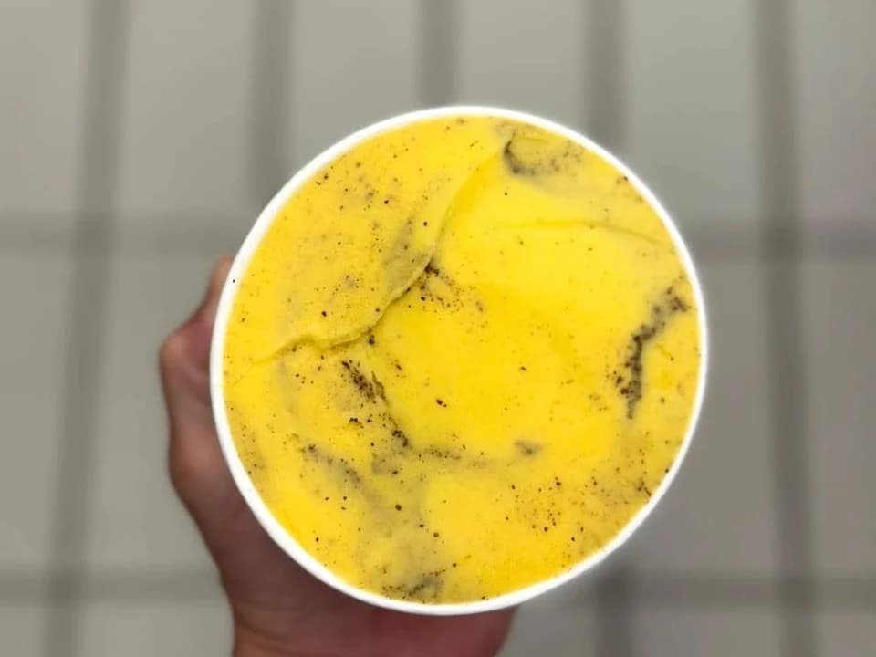sorbet de maracujá e laranja