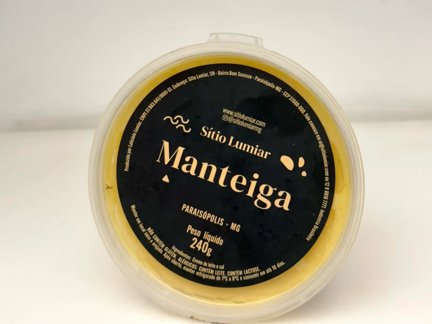 manteiga com sal lumiar